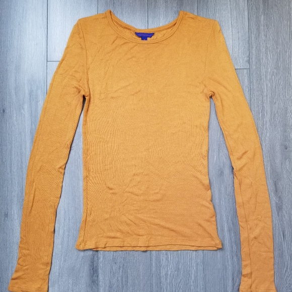 Aéropostale mustard yellow long sleeved thermal - Picture 2 of 4